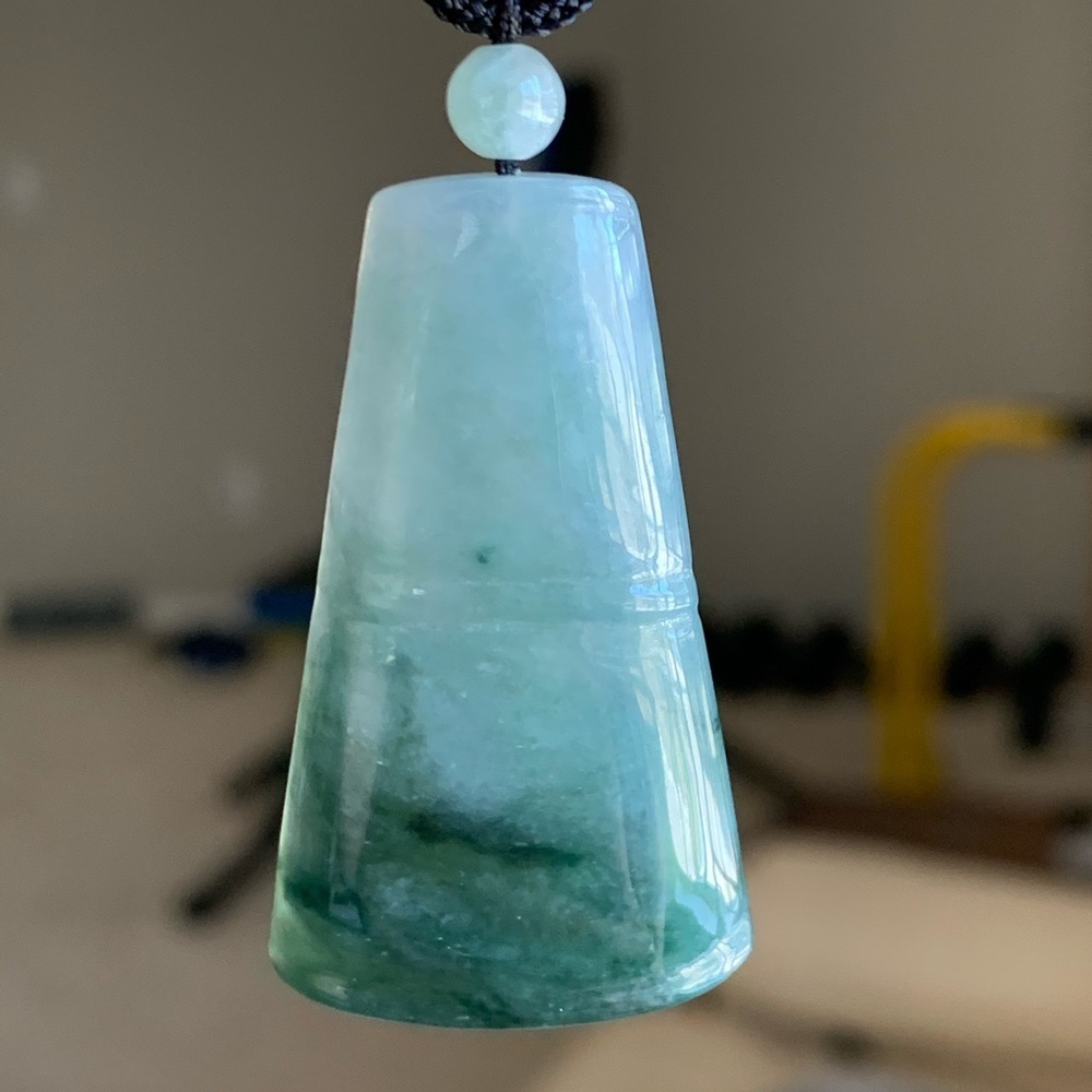 💚JADE bamboo necklace authentic translucent